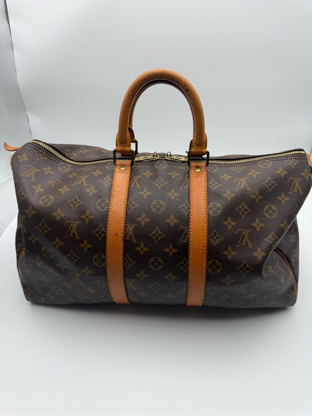 Louis Vuitton Brown Monogram Keepall 45 - Picture 2 of 14